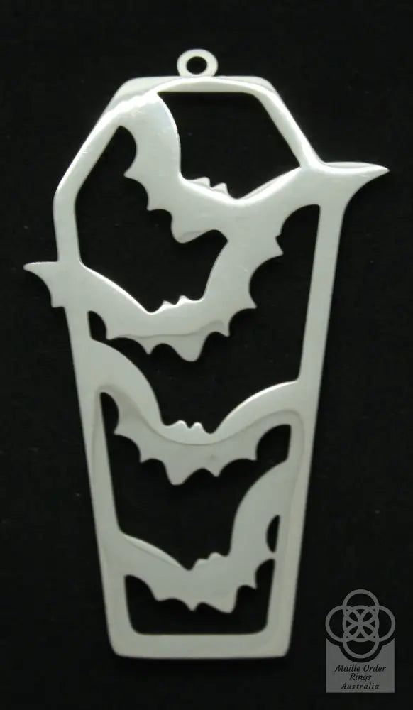 Coffin With Bats Charms & Pendants