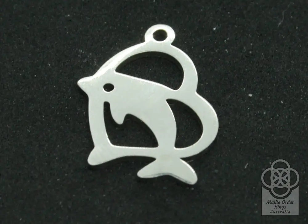 Dolphin Heart Charms & Pendants
