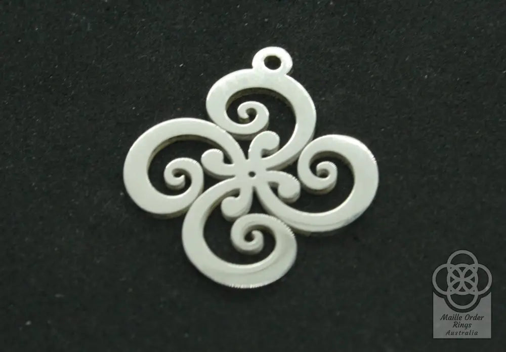 Flower Swirl Charms & Pendants