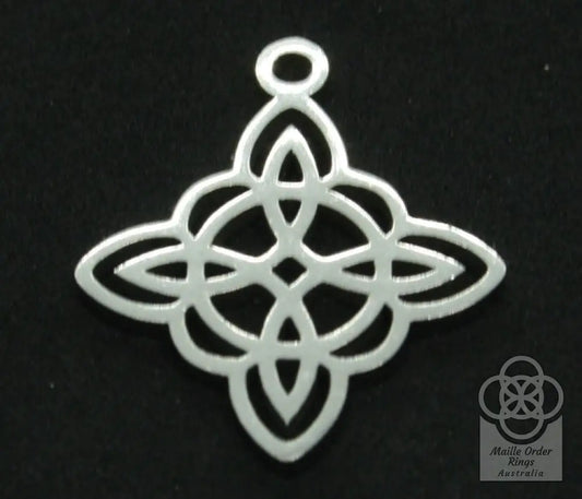 4 Pointed Celtic Knot Charms & Pendants