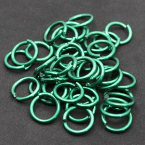 Anodised Aluminium Jump Rings - 14 AWG - (1.6mm W.D.)