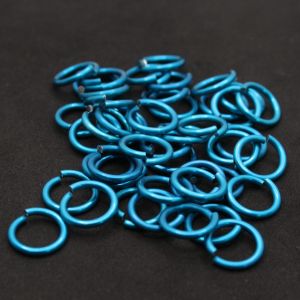 Anodised Aluminium Jump Rings - 14 AWG - (1.6mm W.D.)