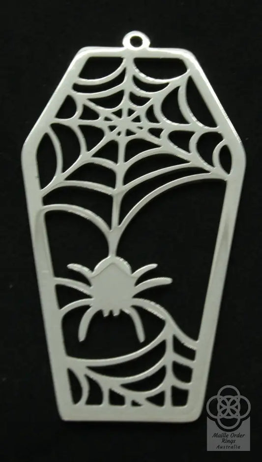 Coffin With Spider Charms & Pendants