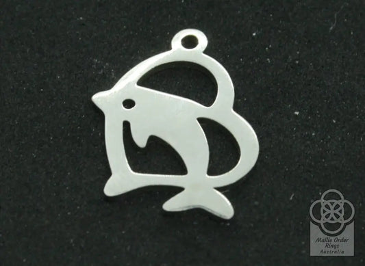 Dolphin Heart Charms & Pendants