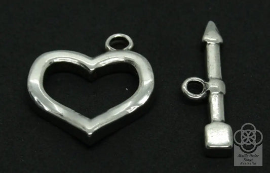 Heart Toggle Clasp Findings