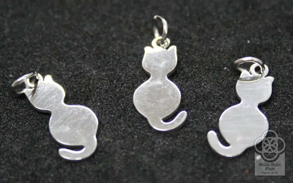 Pussy Cat Silhouette Charm
